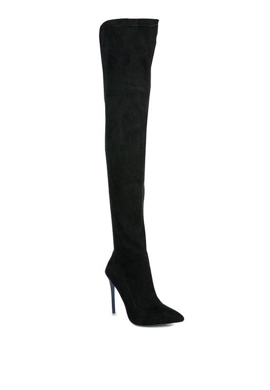Atelier Stretch Faux Suede Stiletto Long Boots Rag Company