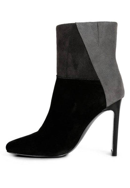EZRA Patchwork Suede Ankle Boots Rag Company