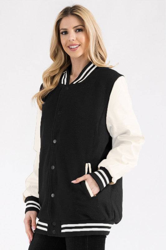 Boyfriend OverSize Letteman Jacket WEIV