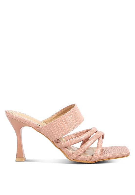 CHIRI Criss Cross Strap Spool Heel Sandsals Rag Company