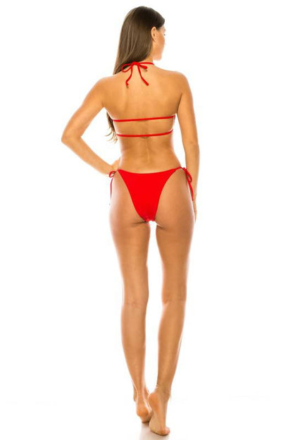 BANDEAU HALTER TOP TWO PIECE BIKINI Mermaid Swimwear