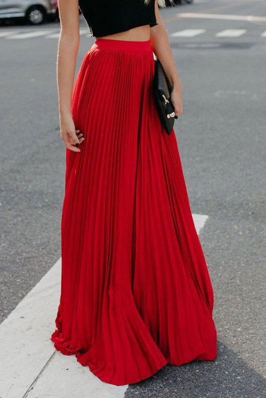 Pleated maxi skirt - Eye Candy Sensation Apparel & Accessories