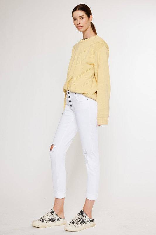 Mid Rise Girlfriend Fit Jeans Kan Can USA