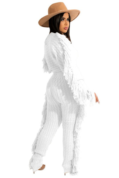 WOMEN FASHUON  2PC SWEATER PANTS SET - Eye Candy Sensation
