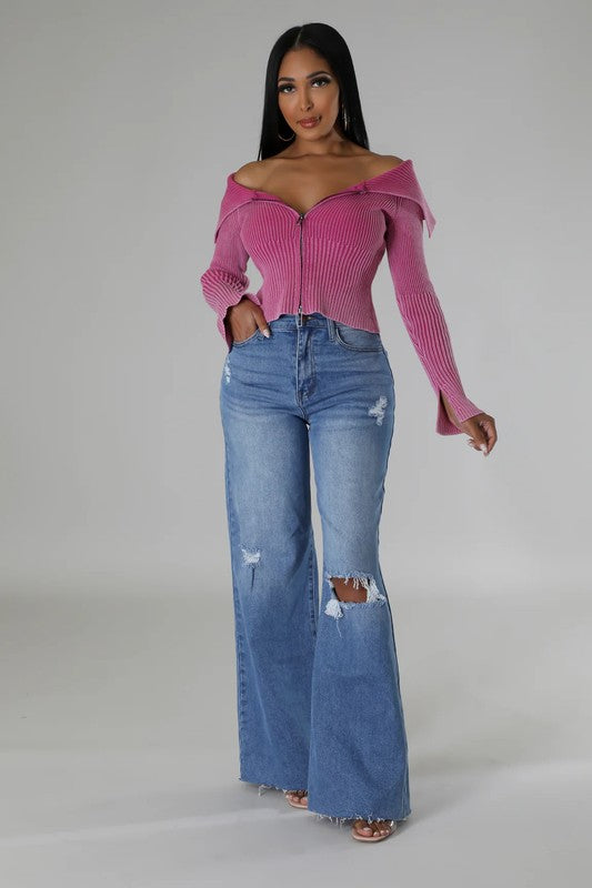WOMEN FASHION KNITWEAR TOP - Eye Candy Sensation