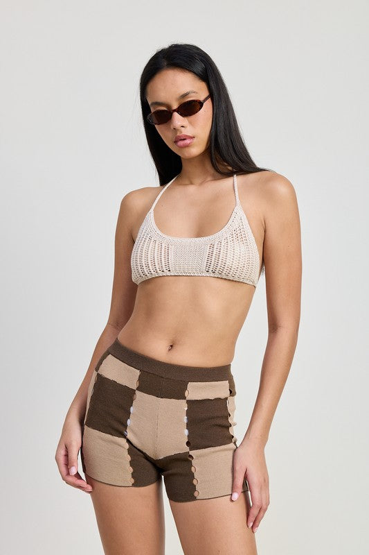 CROCHECET OPEN BACK BRALETTE - Eye Candy Sensation Apparel & Accessories
