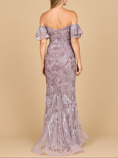 Off Shoulder Mermaid Lace Gown | Lara 28884