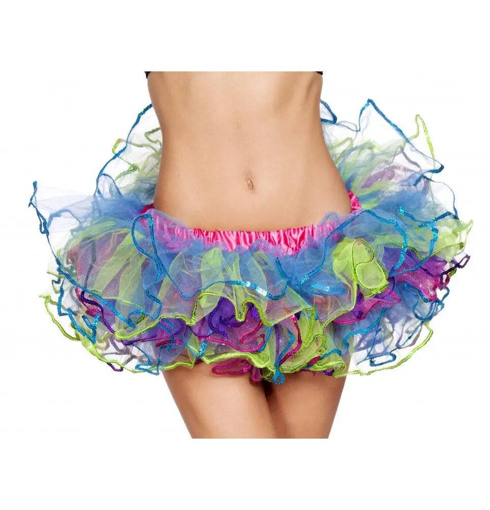 4556 - Rainbow with Sequin Trimmed Petticoat Eye Candy Sensation