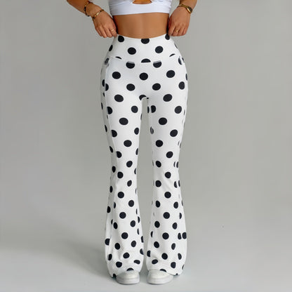 Printed Tight Yoga High-Waisted Tummy-Control Fitness Pants