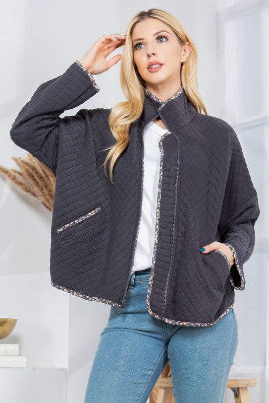 Quilt Jacket with Pockets