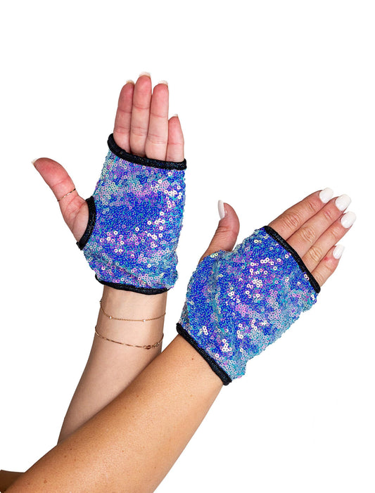 6042 - Open Finger Sequin Gloves Roma Costume