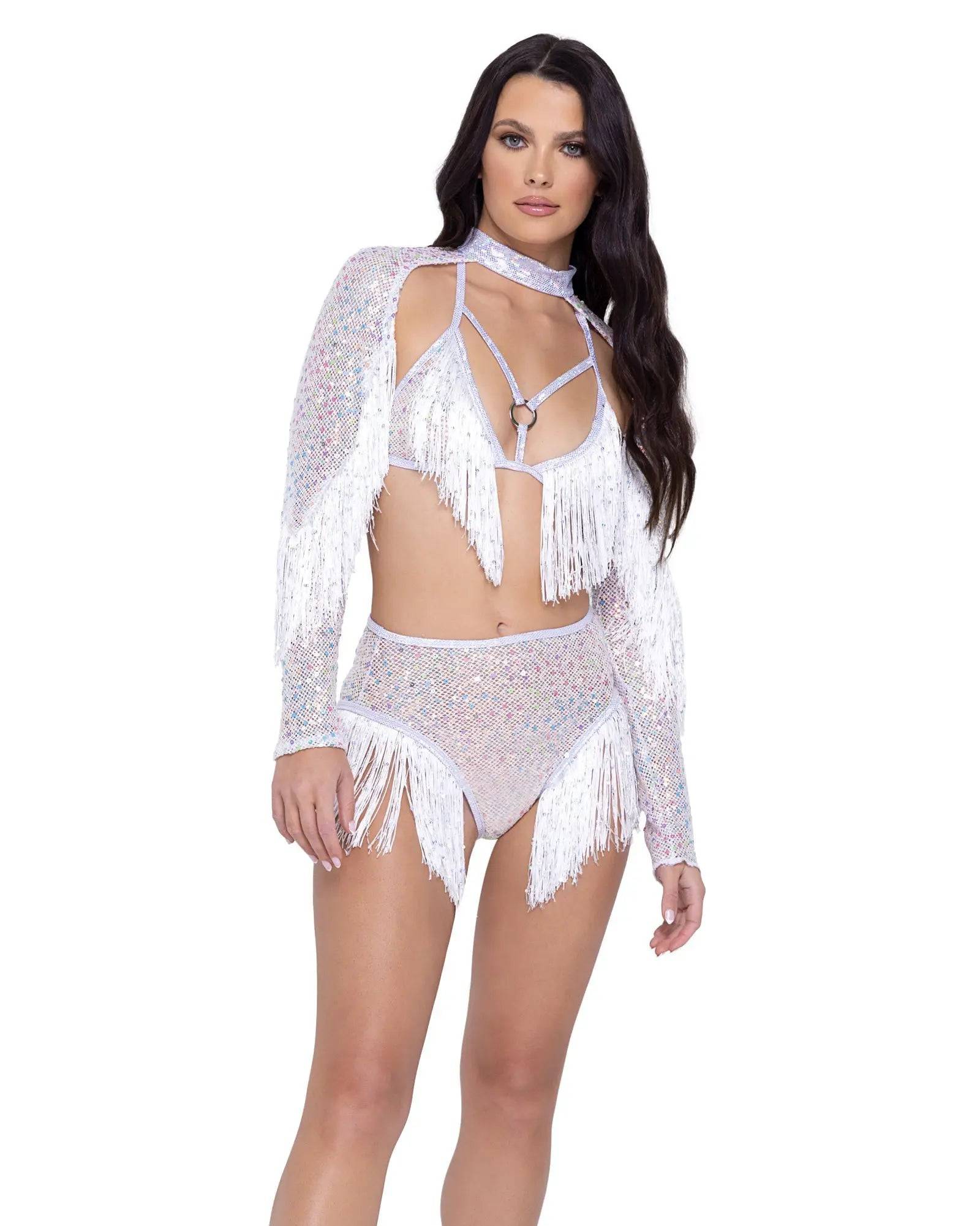 6222 - Sequin Fishnet Shrug Eye Candy Sensation