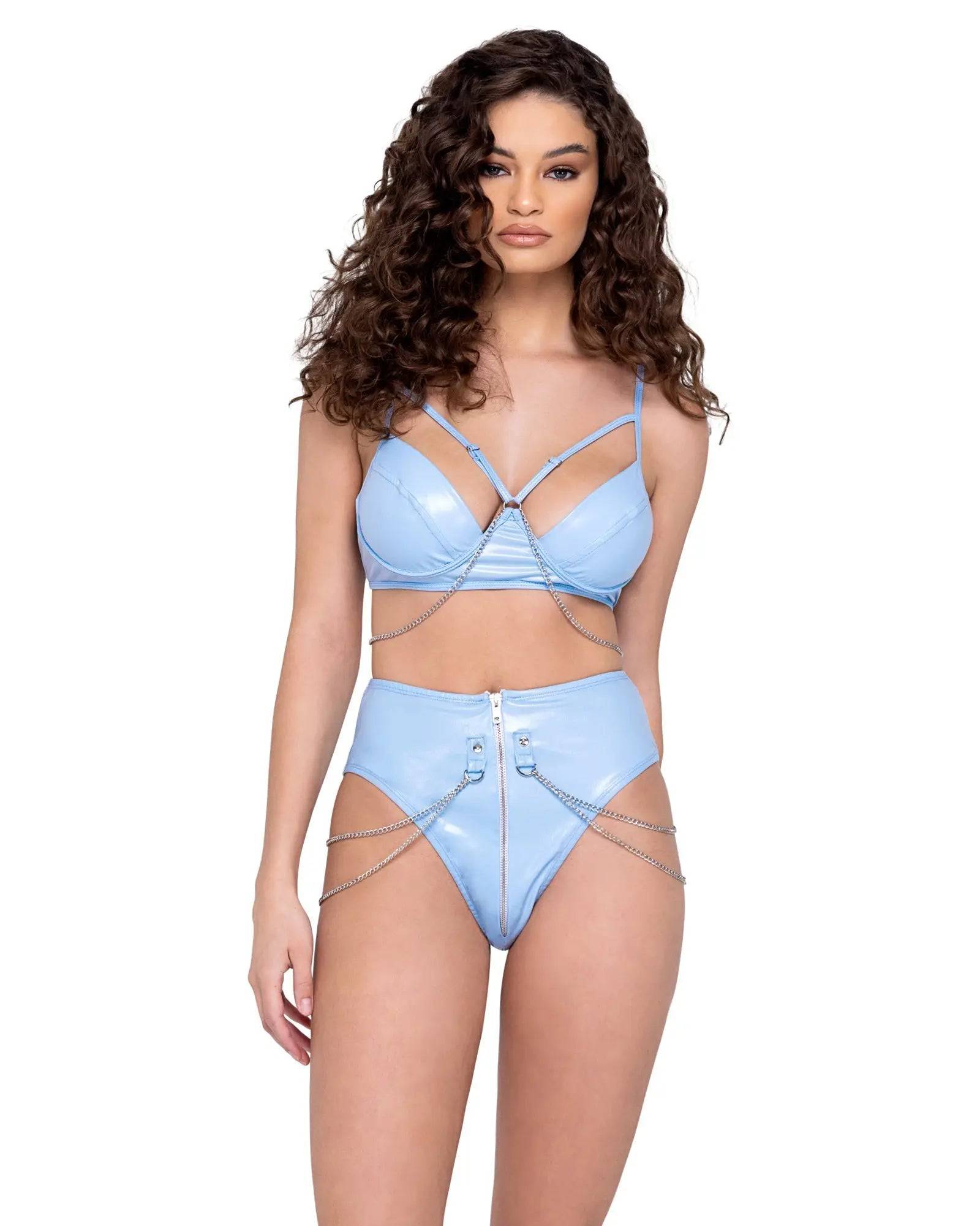 6292 - High-Waisted Zip Up Shorts Eye Candy Sensation