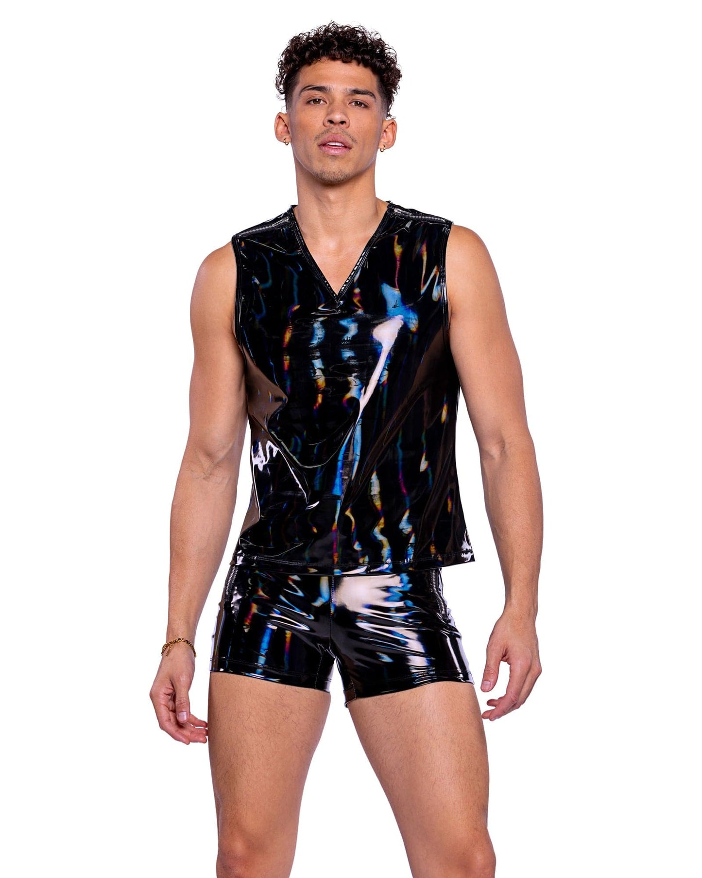 6515 - Vinyl with Iridescent Print Shorts Roma Costume, Inc.