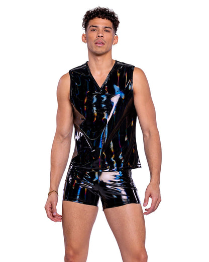 6515 - Vinyl with Iridescent Print Shorts Roma Costume, Inc.