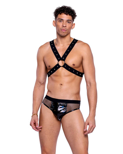 6517 - Vinyl & Fishnet Briefs Roma Costume, Inc.
