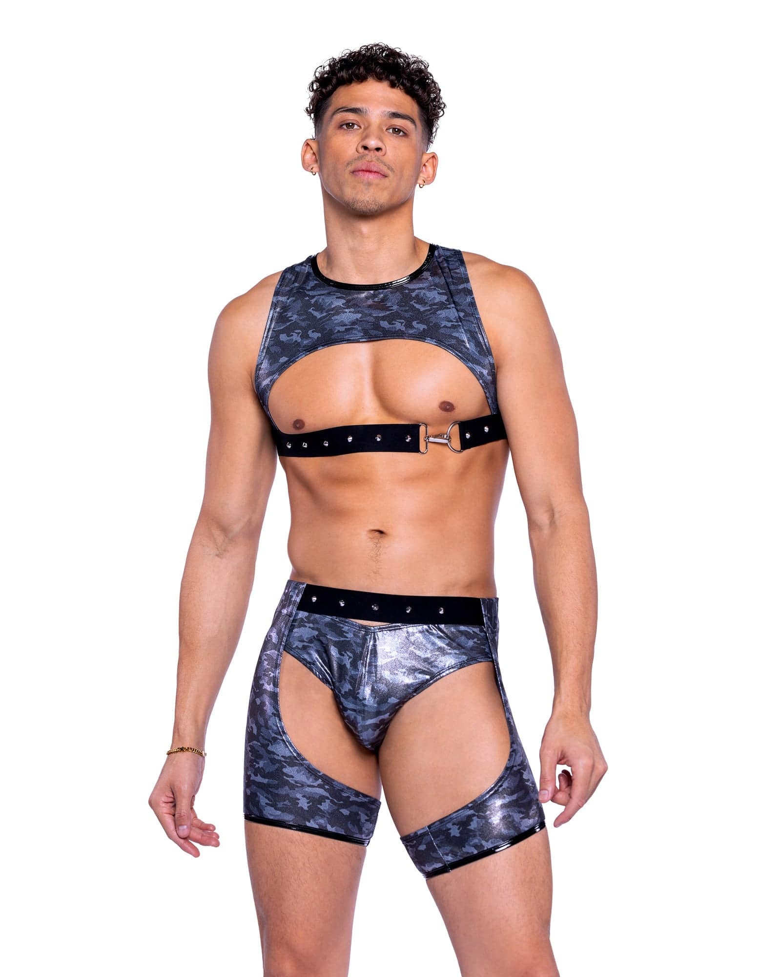 6524 - Shimmer Camouflage Chaps Roma Costume, Inc.