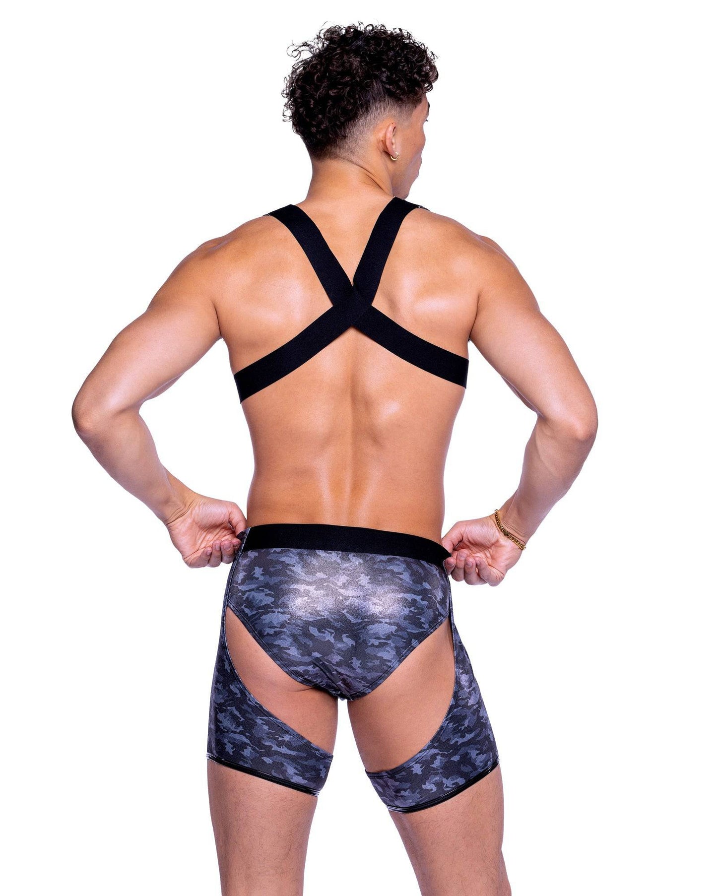 6524 - Shimmer Camouflage Chaps Roma Costume, Inc.