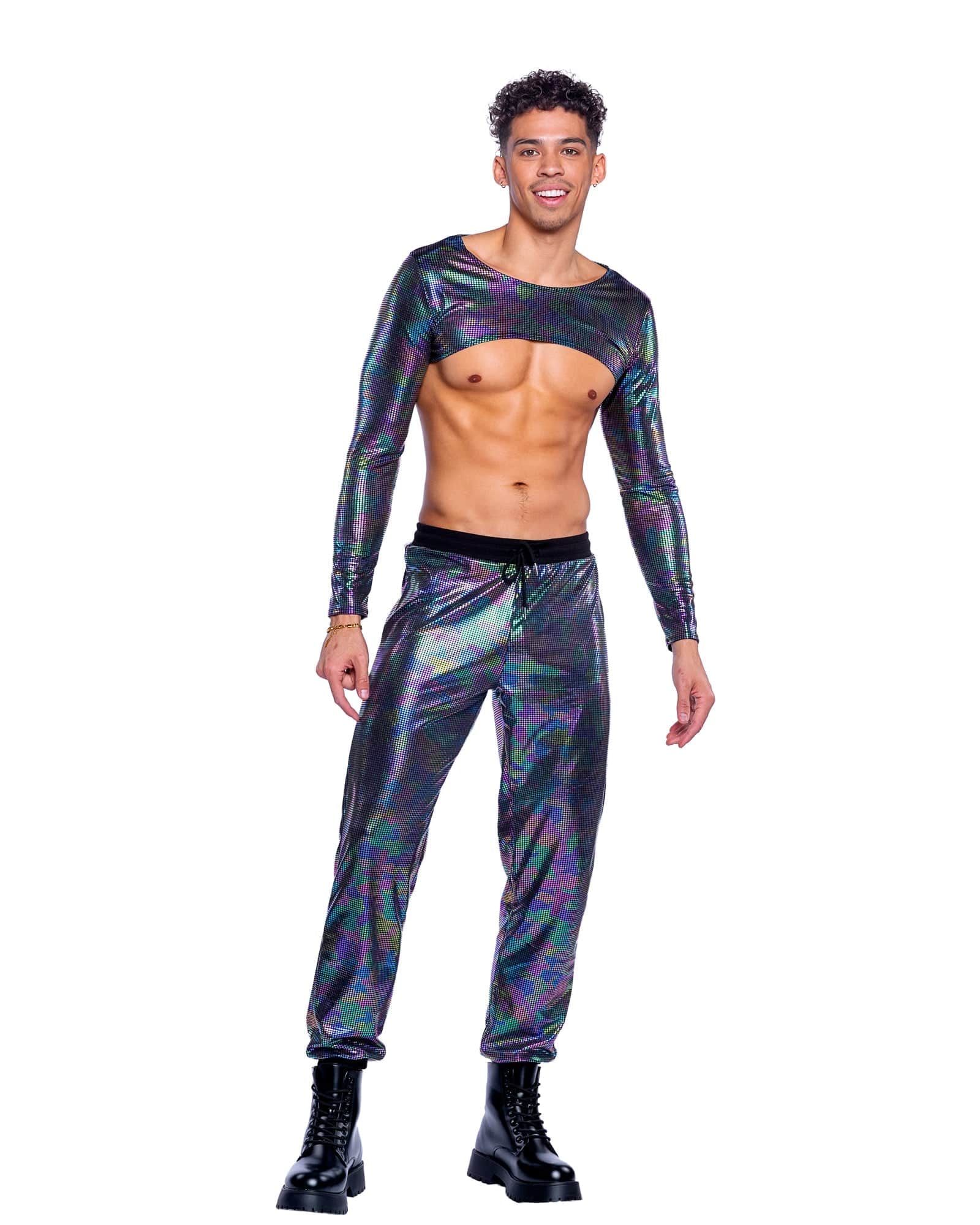 6532 - Rainbow Shimmer Camouflage Joggers Roma Costume, Inc.