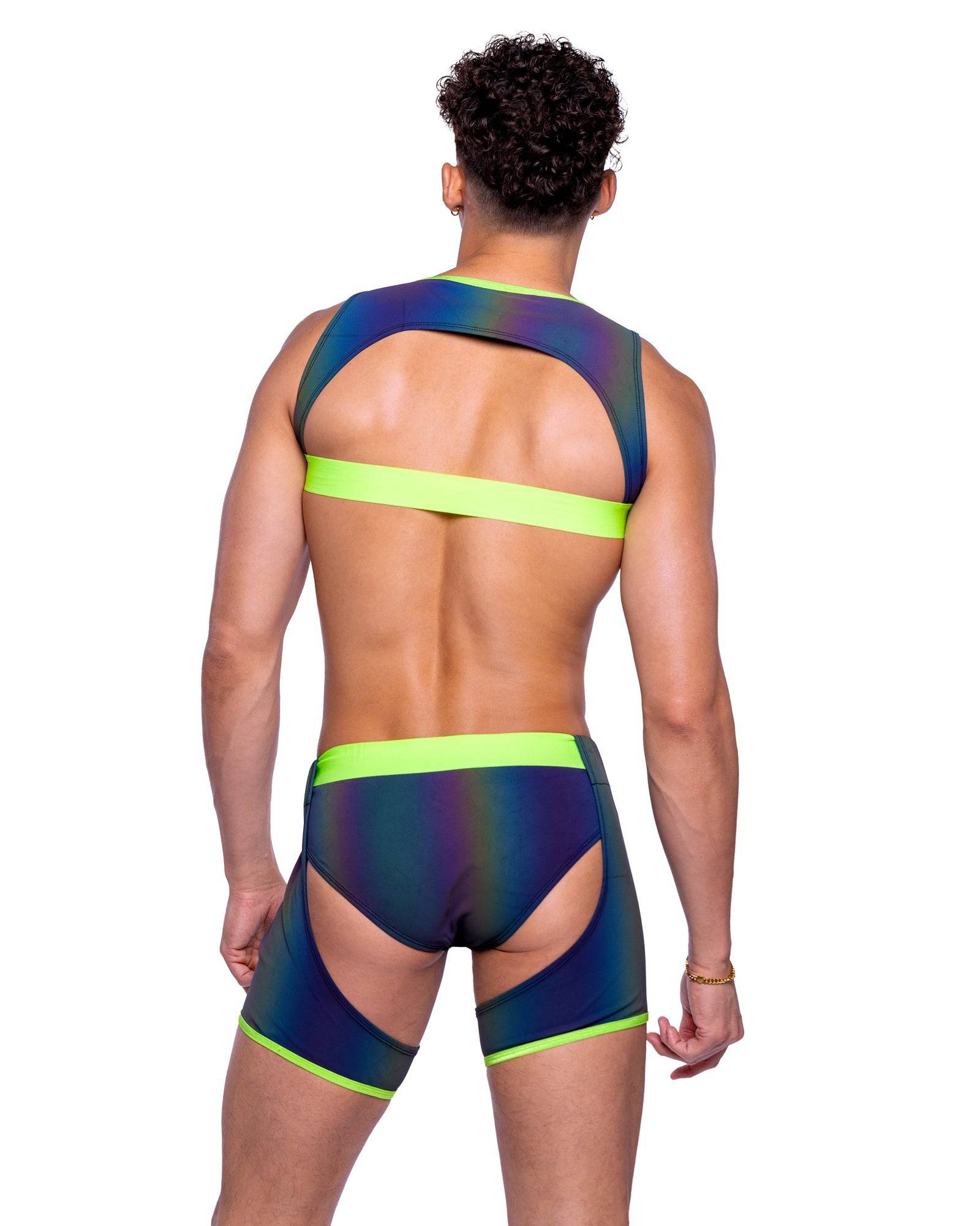 6535 - Reflective Chaps with Stud Detail Roma Costume, Inc.