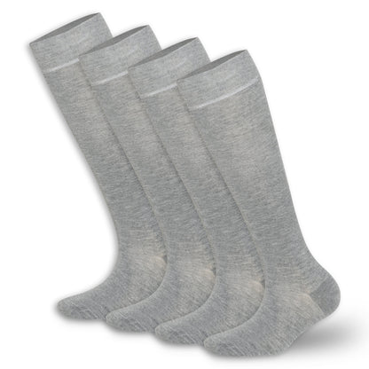 Women’s Bamboo Knee-High Socks 4-Pack – Soft & Breathable