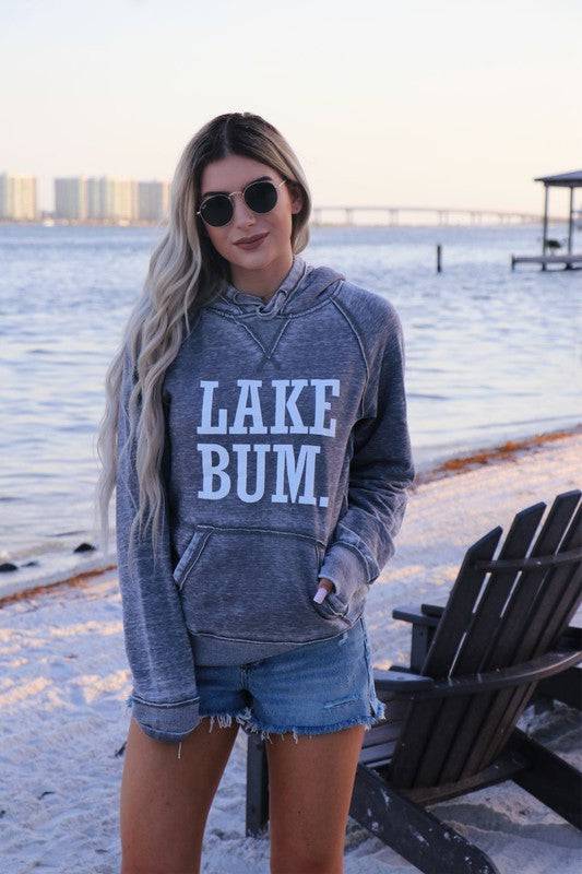 Lake Bum Vintage Hoodie Ocean and 7th