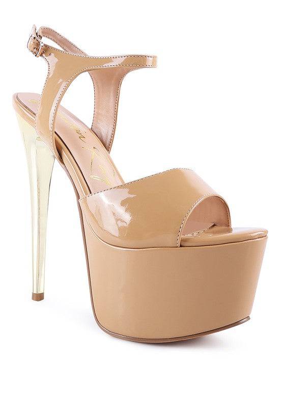 BEWITCH ULTRA HIGH HEELED ANKLE STRAP SANDAL Eye Candy Sensation