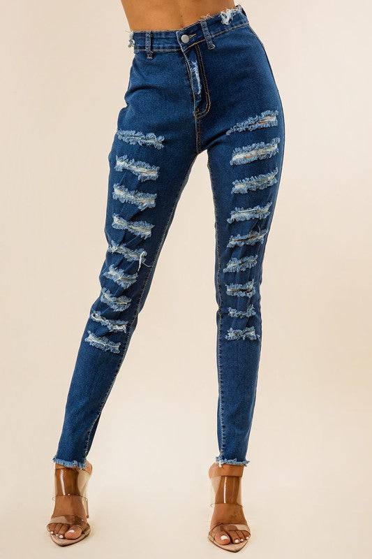 DENIM JEANS MULTI CUT Eye Candy Sensation