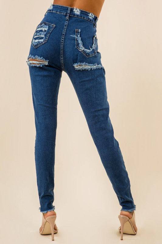 DENIM JEANS MULTI CUT Eye Candy Sensation