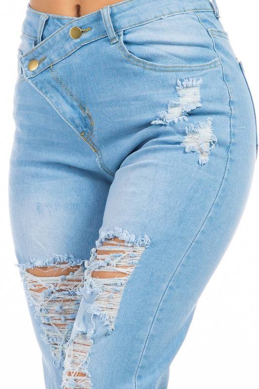 DENIM JEANS MULTI CUT Eye Candy Sensation