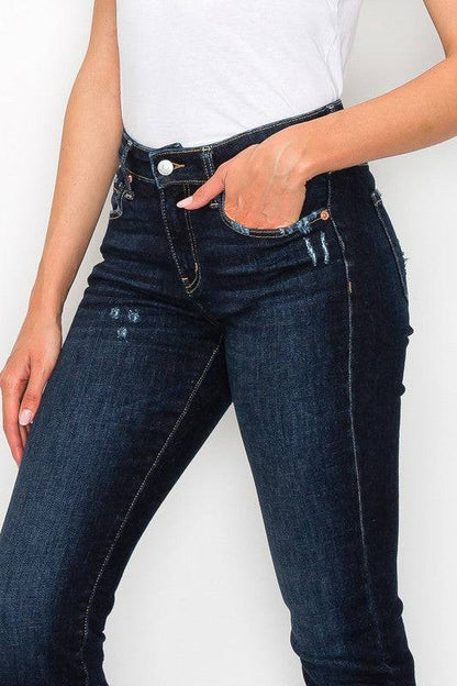 HIGH RISE SKINNY STRAIGHT JEANS Eye Candy Sensation