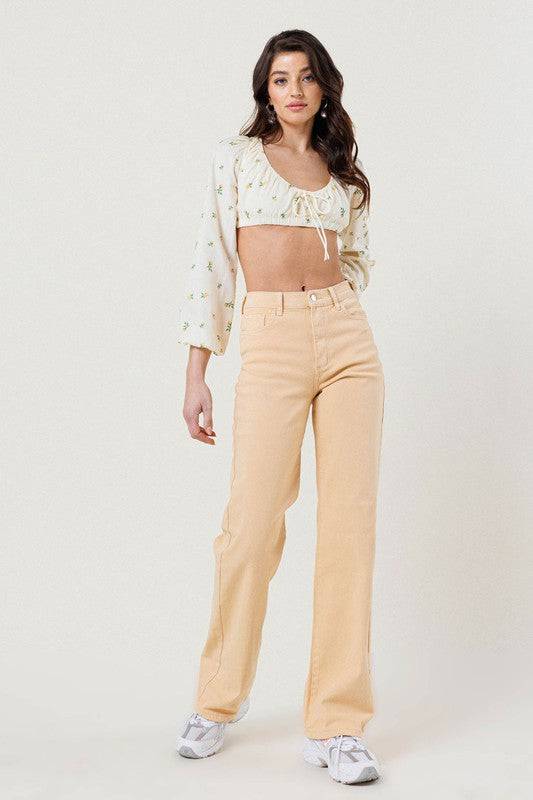 HIGH WAISTED WIDE CUT STRAIGHT LEG Eye Candy Sensation