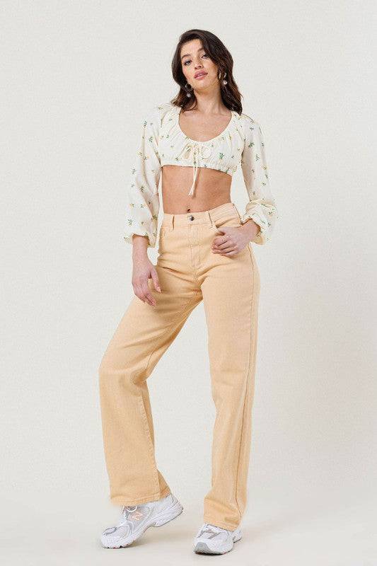 HIGH WAISTED WIDE CUT STRAIGHT LEG Eye Candy Sensation