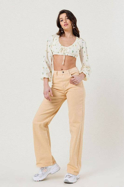 HIGH WAISTED WIDE CUT STRAIGHT LEG Eye Candy Sensation