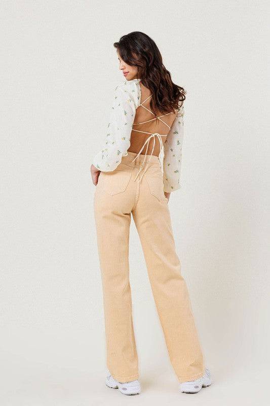 HIGH WAISTED WIDE CUT STRAIGHT LEG Eye Candy Sensation