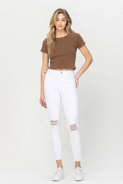 High Rise Crop Skinny Jeans Eye Candy Sensation