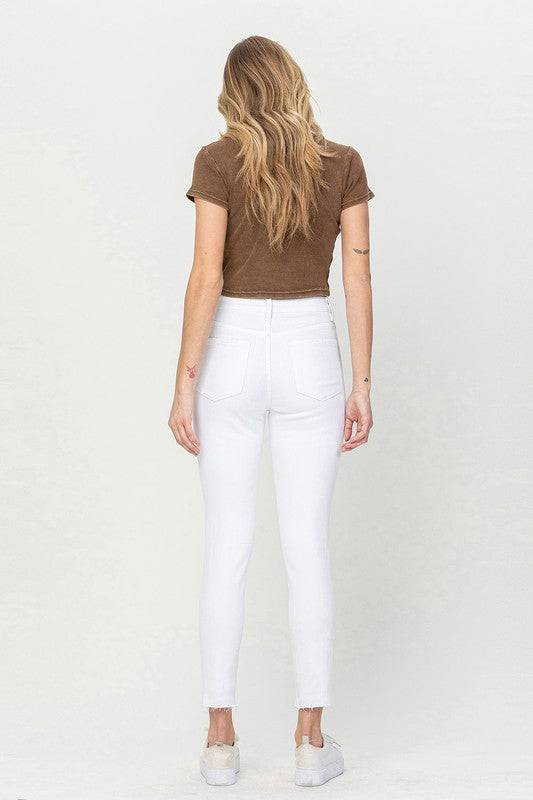 High Rise Crop Skinny Jeans Eye Candy Sensation