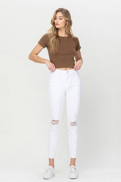 High Rise Crop Skinny Jeans Eye Candy Sensation