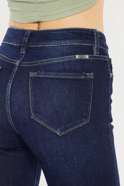 High Rise Dark Wash Flare Eye Candy Sensation