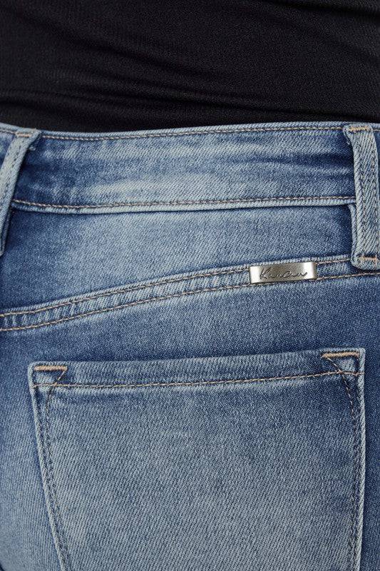 High Rise Fray Hem Ankle Skinny - KC9130M Eye Candy Sensation