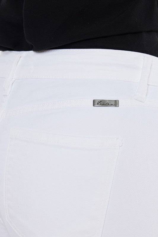 High Rise Hem Detail Ankle Skinny Jeans Eye Candy Sensation