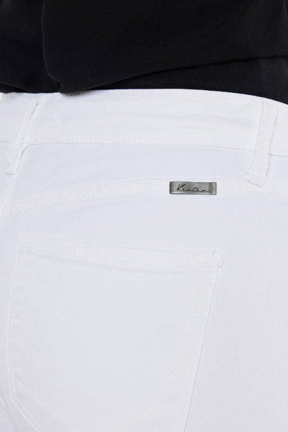 High Rise Hem Detail Ankle Skinny Jeans Eye Candy Sensation