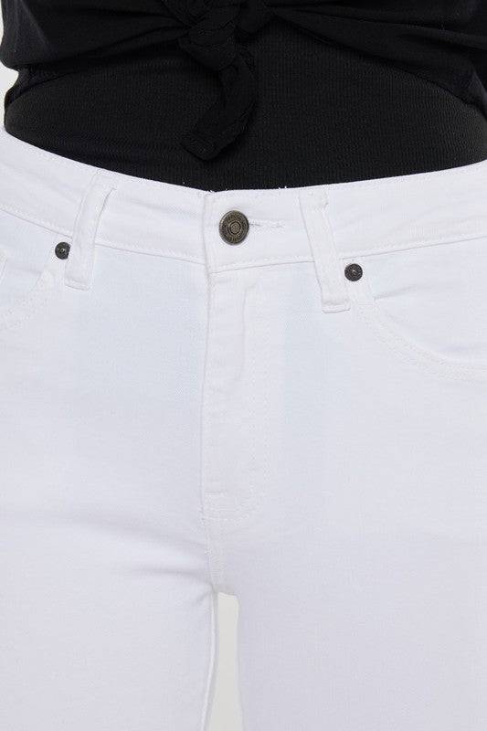 High Rise Hem Detail Ankle Skinny Jeans Eye Candy Sensation