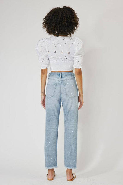 High Rise Slim Straight Jeans Eye Candy Sensation