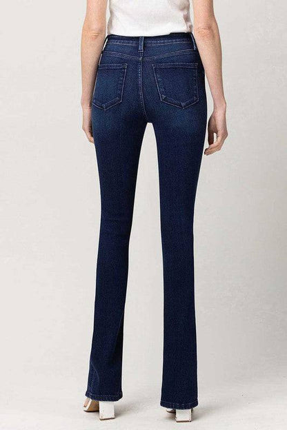 High Rise Slim Straight W/Slit Eye Candy Sensation