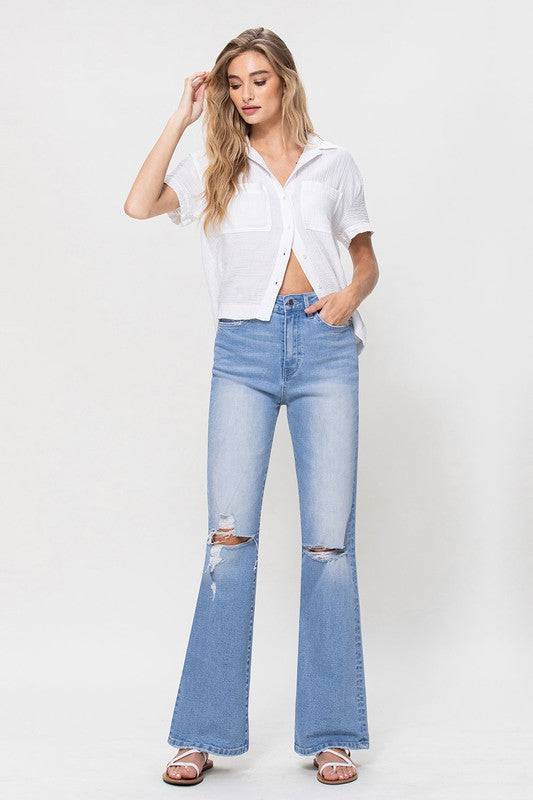 High Rise Vintage Flare Jeans Eye Candy Sensation