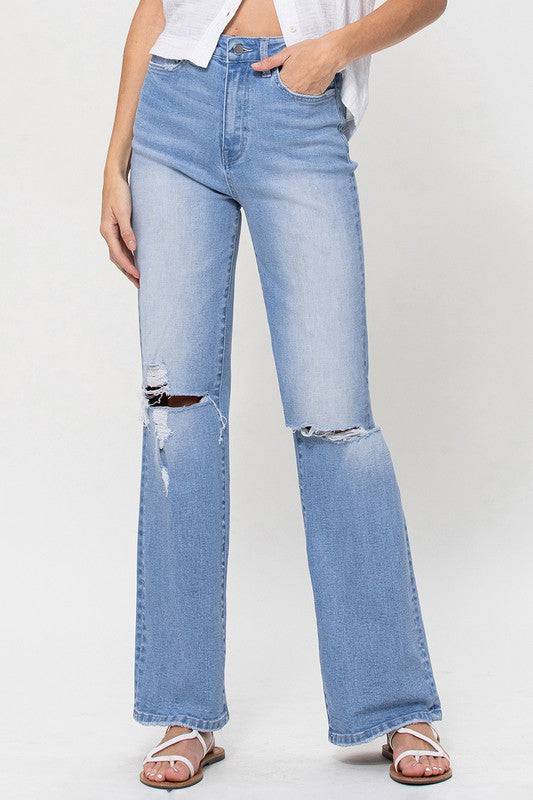 High Rise Vintage Flare Jeans Eye Candy Sensation