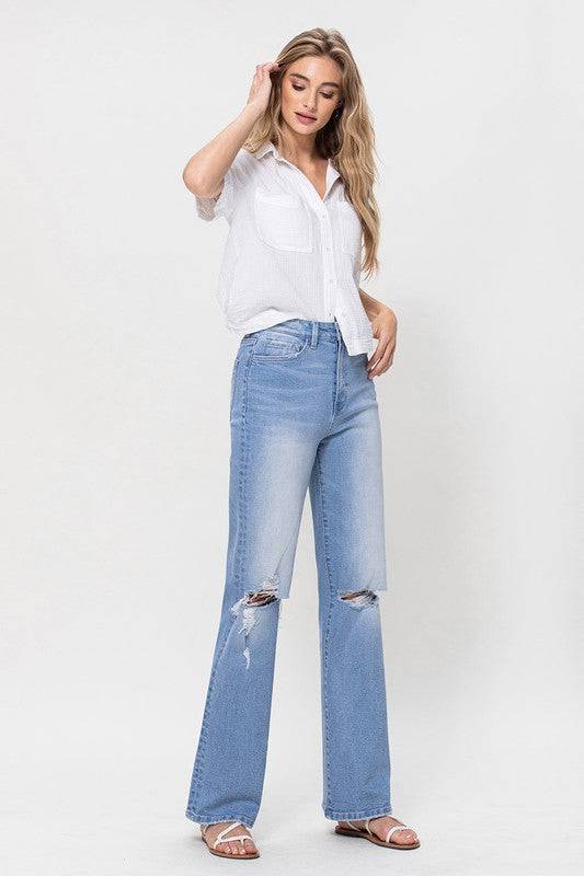 High Rise Vintage Flare Jeans Eye Candy Sensation