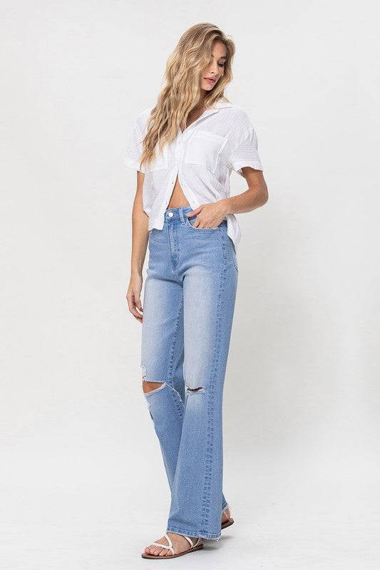 High Rise Vintage Flare Jeans Eye Candy Sensation