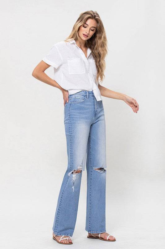 High Rise Vintage Flare Jeans Eye Candy Sensation